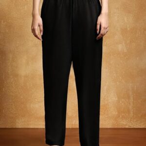 Alternative view of Varanga Women-Zari Embroidered Lace Neck Flared Kaftan With Trouser